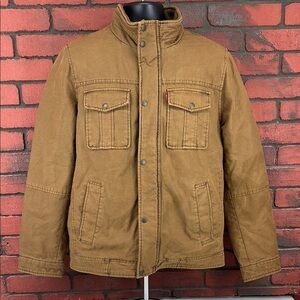 Levi Strauss Work Coat Tan Men's Medium –‎ Utility, Rugged